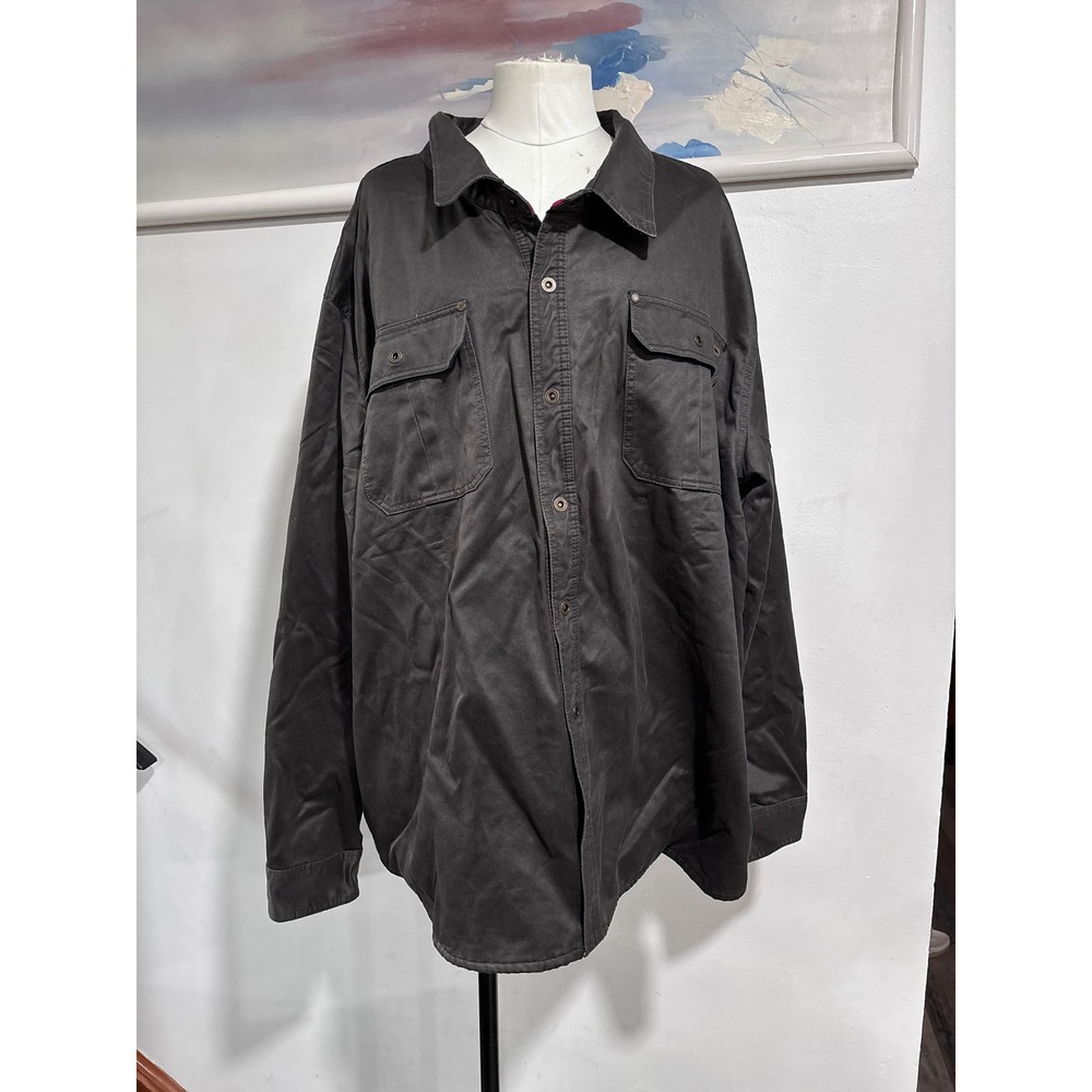 Legendary Whitetails Journeyman Flannel Lined Shirt Jacket Charcoal 5XL